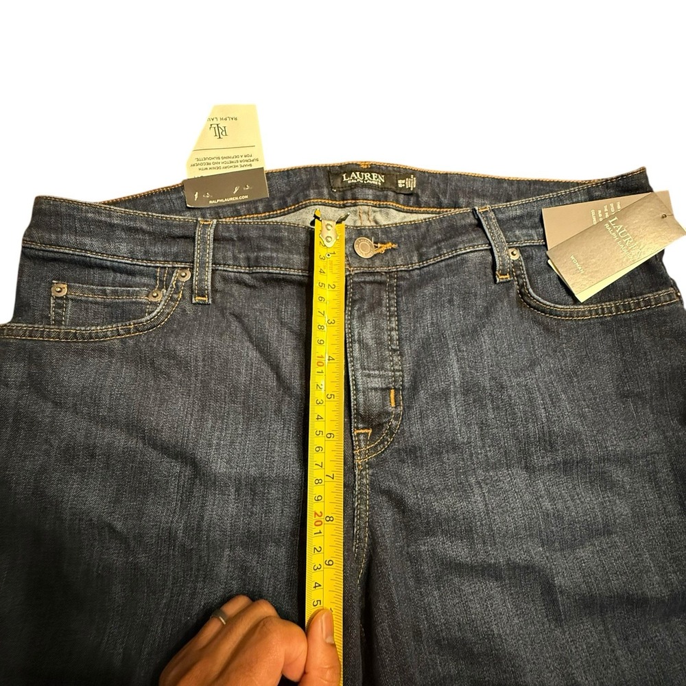Lauren Ralph Lauren Women's Jeans Size 19‎ x 30 Mid-Rise Straight Leg Stretch - Picture 12 of 12